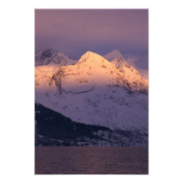 Fantastisk Alpenglow Fototryck