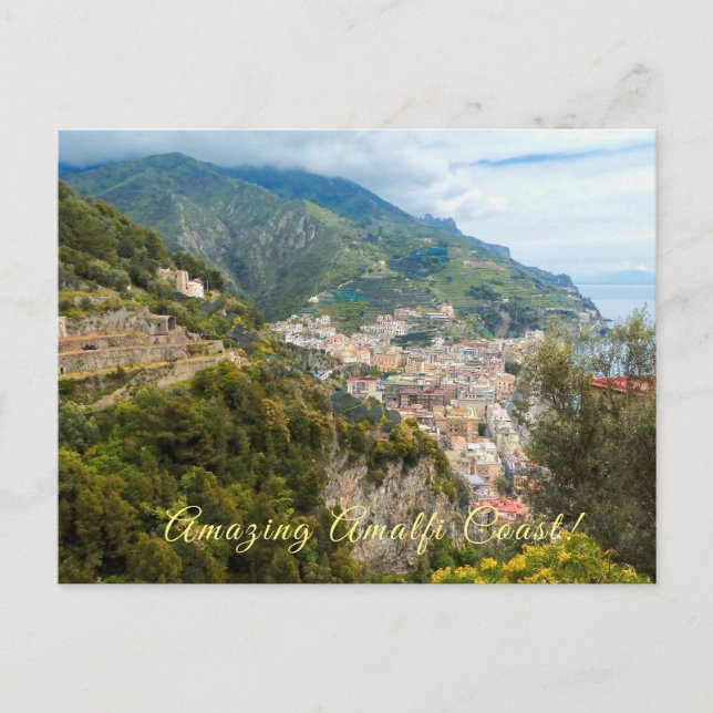 FANTASTISK AMALFI KUSTEN/SCENIC ITALIEN VYKORT (Framsida)
