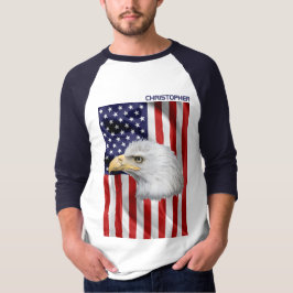 Fantastisk American Eagle, USA flagga, Patriotic T Shirt