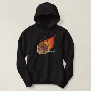 Fantastisk anpassningsbar Rymden l Comet Black Hoodie