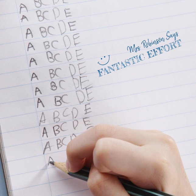 Fantastisk ansträngning | Personlig Lärare Självfärgande Stämpel (Fantastic Effort | Personalized Teachers Self-inking Stamp)