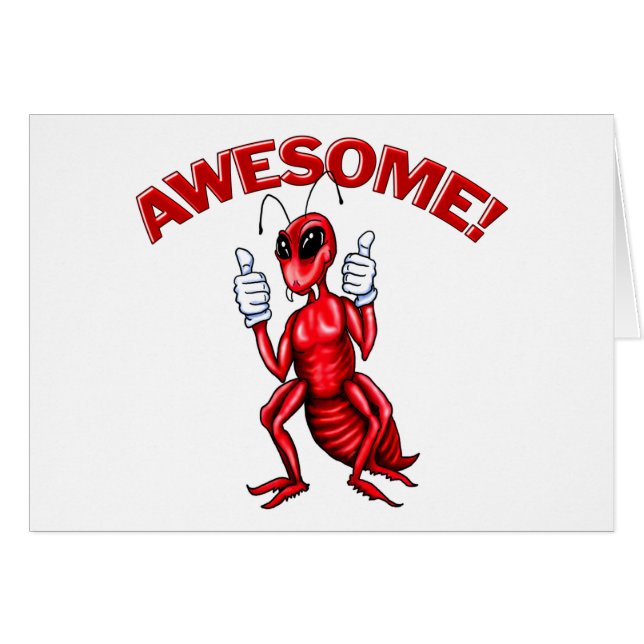 Fantastisk Ant Hälsningskort (Framsidan Horizontal)