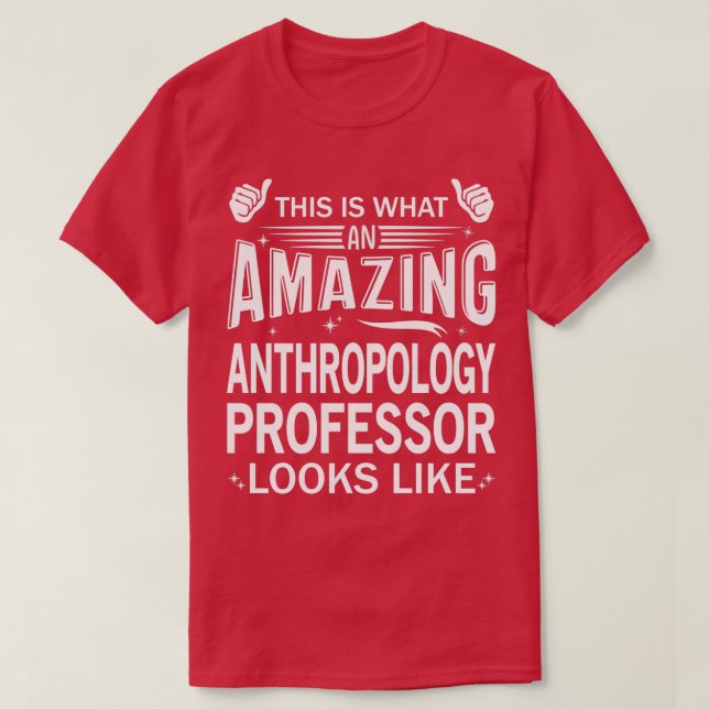 Fantastisk Antropologi Professor 1 T Shirt (Design framsida)