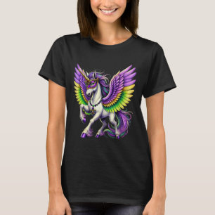 Fantastisk Apparel Unicorn Mardi Gras - Multifärga T Shirt