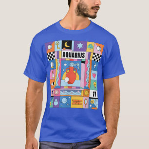 Fantastisk Aquarius Funny Retro Zodiac-skylt T Shirt