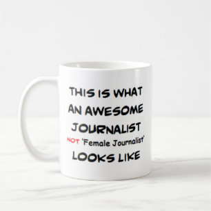 fantastisk är bara en journalist kaffemugg