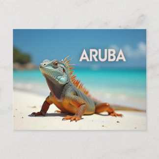 Fantastisk Aruban lizards Helg Vykort