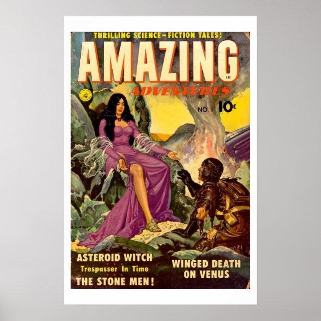 Fantastisk Asteroid Witch Poster (Framsidan)