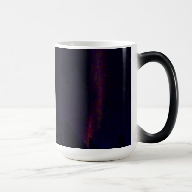 Fantastisk aurora och Steve Morphing mugg (Höger)