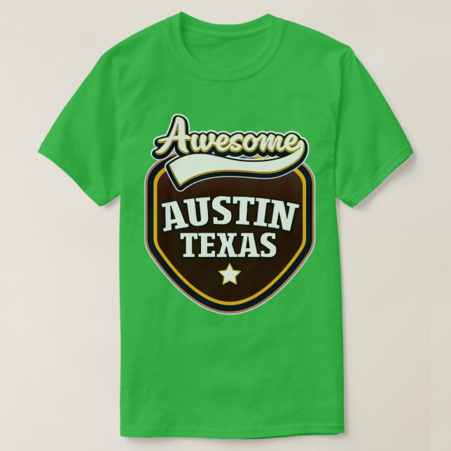 Fantastisk Austin Texas T Shirt (Design framsida)