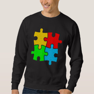 Fantastisk Autism Puzzle Autism Awareness Kärlek S Lång Ärmad Tröja