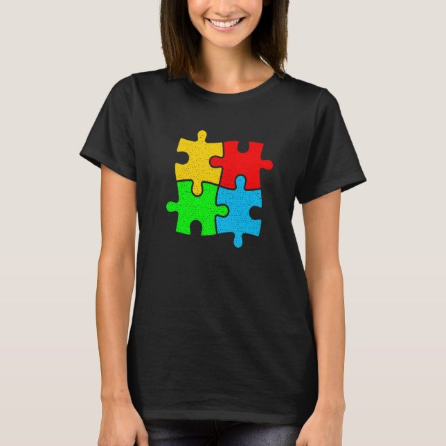 Fantastisk Autism Puzzle Autism Awareness Kärlek S T Shirt (Framsida)