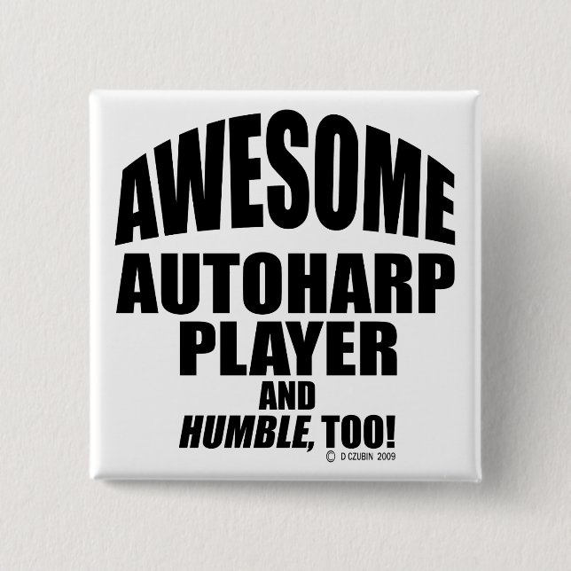 Fantastisk Autoharp Player Knapp (Framsida)