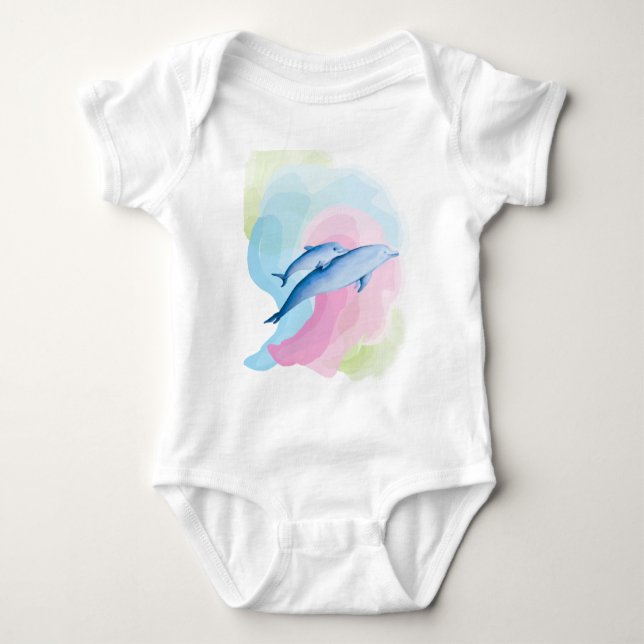 Fantastisk av delfiner t shirt (Framsida)