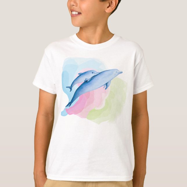 Fantastisk av delfiner t shirt (Framsida)