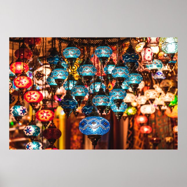 Fantastisk av traditionella handgjorda turkfisklam poster (Framsidan)