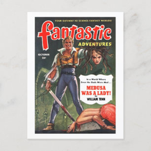 Fantastisk Äventyr (Okt 1951) Vykort