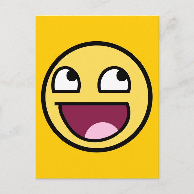 fantastisk /b ansikte vykort (Framsida)