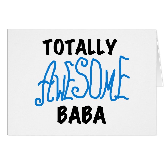Fantastisk Baba Tshirts och presenter Hälsningskort (Framsidan Horizontal)