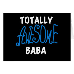 Fantastisk Baba Tshirts och presenter Hälsningskort