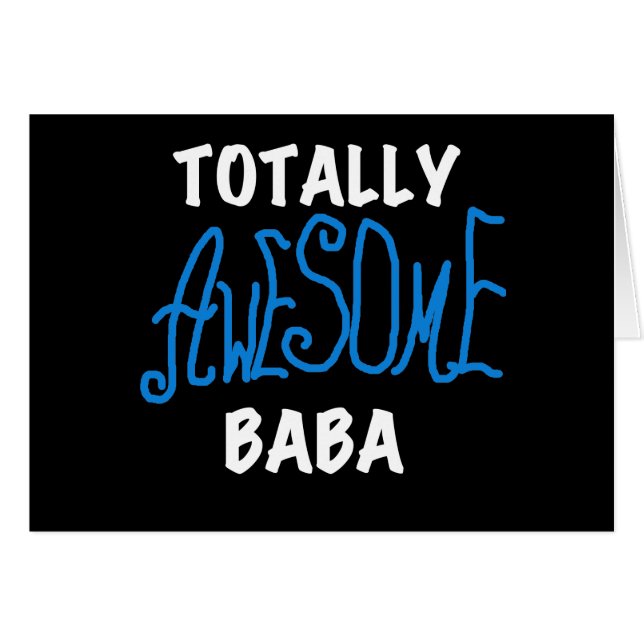 Fantastisk Baba Tshirts och presenter Hälsningskort (Framsidan Horizontal)