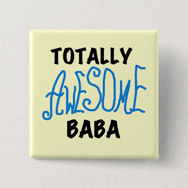 Fantastisk Baba Tshirts och presenter Knapp (Framsida)