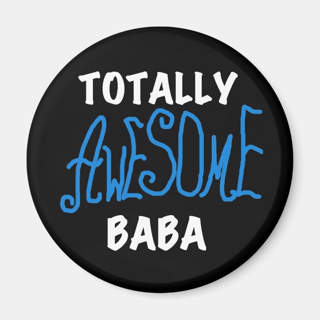 Fantastisk Baba Tshirts och presenter Magnet (Framsidan)