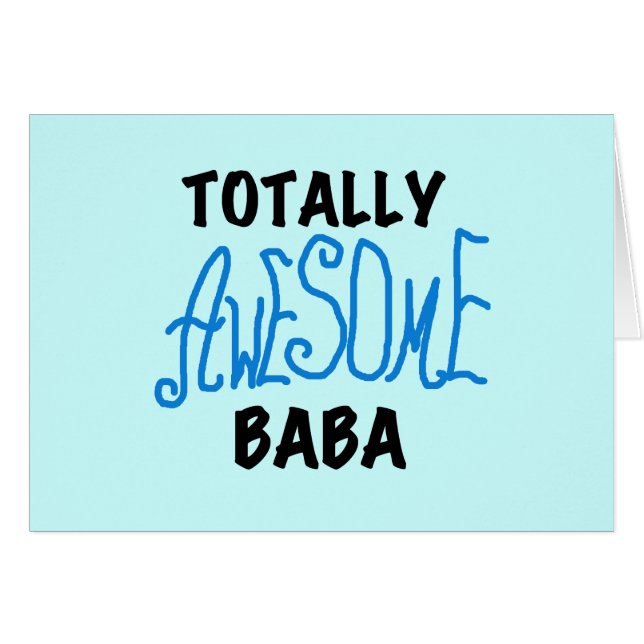 Fantastisk Baba Tshirts och presenter OBS Kort (Framsidan Horizontal)