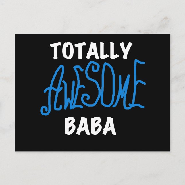 Fantastisk Baba Tshirts och presenter Vykort (Framsida)