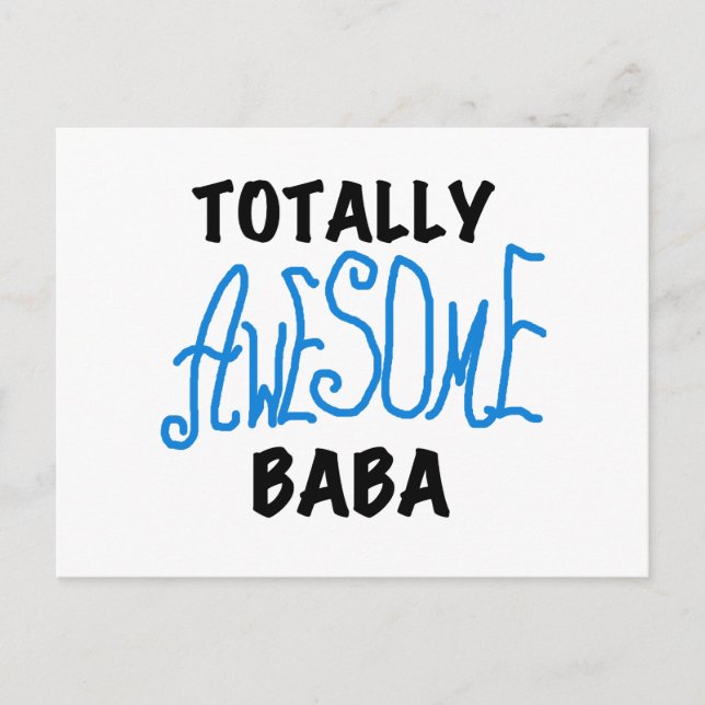 Fantastisk Baba Tshirts och presenter Vykort (Framsida)