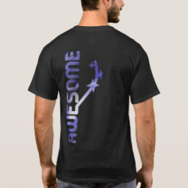 FANTASTISK Back Print T-Shirt Trend Abstrakt Laven