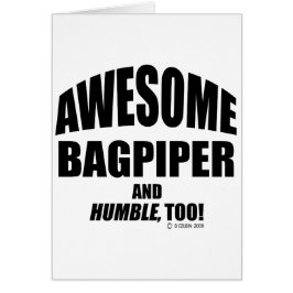 Fantastisk Bagpiper Hälsningskort
