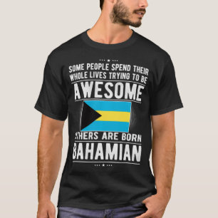Fantastisk Bahamian Flagga Bahamas Bahamian Roots  T Shirt