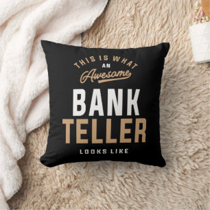 Fantastisk Bank Teller Design Kudde