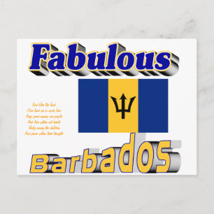 fantastisk barbados vykort