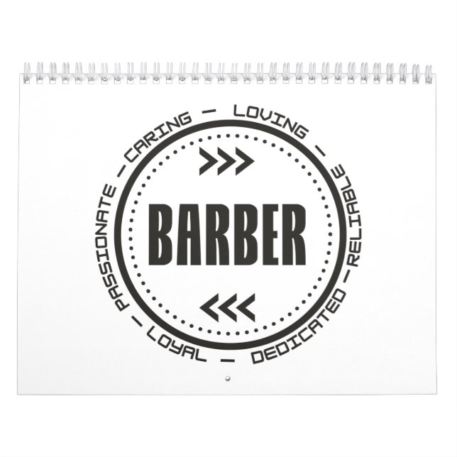Fantastisk Barber-jobbtitel Kalender (Omslag)
