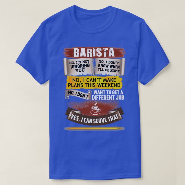 Fantastisk Barista kan åtgärda detta T Shirt (Design framsida)