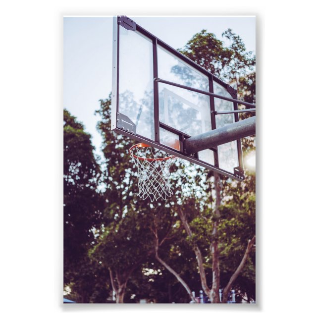 Fantastisk Basketball Artwork Fototryck (Framsidan)