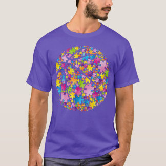 Fantastisk Basketball Autism Awareness Sport Manar T Shirt