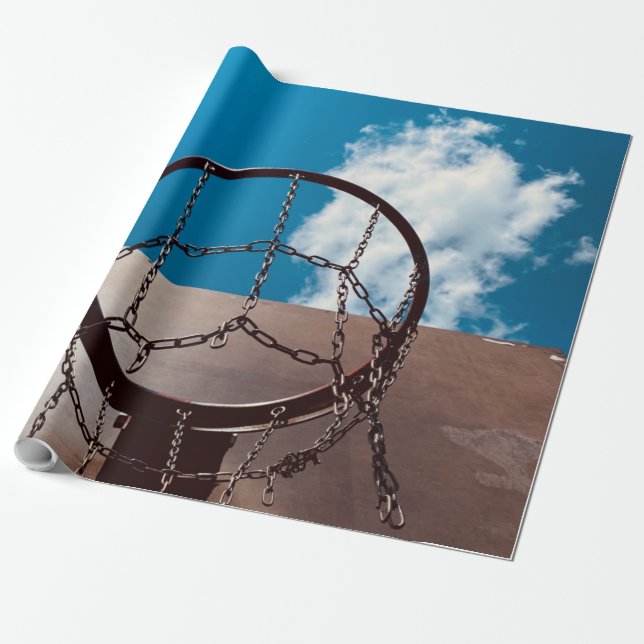 Fantastisk Basketball Presentpapper (Utrullad)