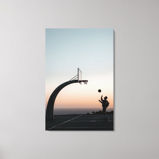 Fantastisk Basketball Ring Canvastryck (Framsida)