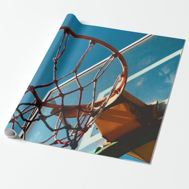 Fantastisk Basketball Ring Presentpapper (Utrullad)