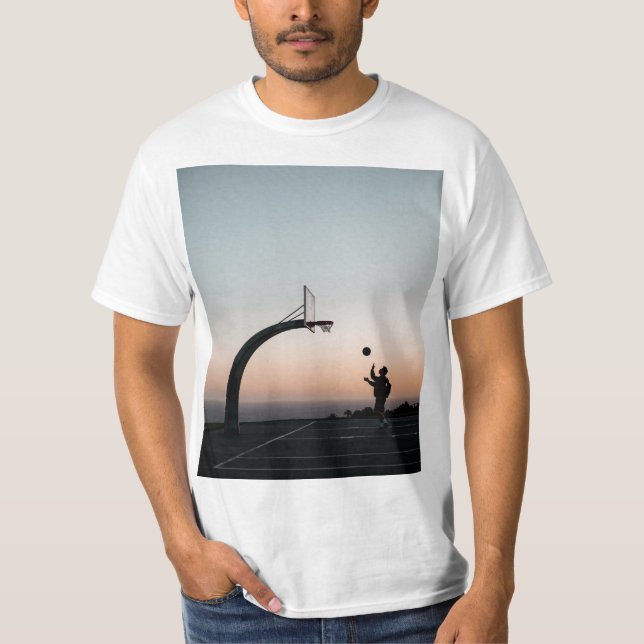 Fantastisk Basketball Ring T Shirt (Framsida)
