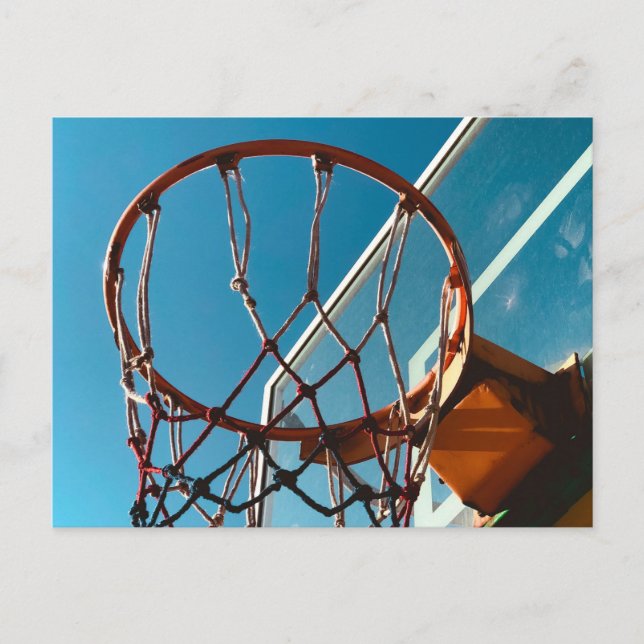 Fantastisk basketbollhoop vykort (Framsida)