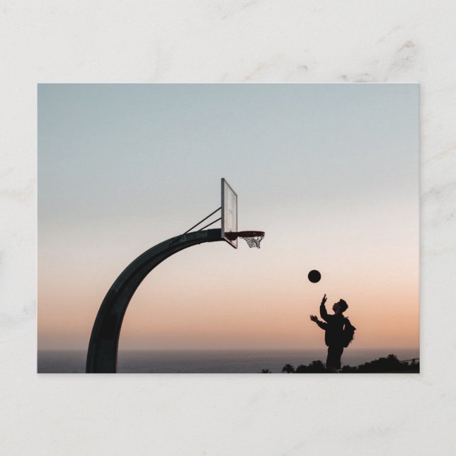 Fantastisk basketbollshopp vykort (Framsida)