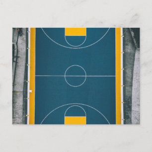 Fantastisk basketdesign vykort