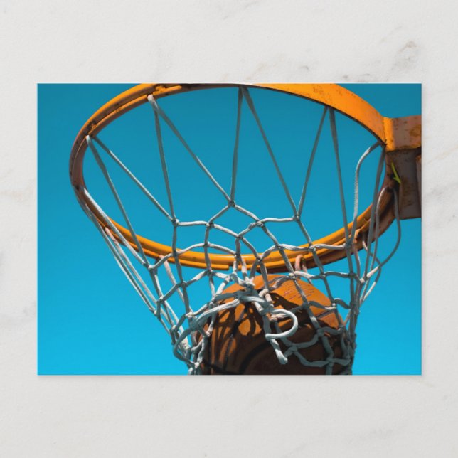 Fantastisk basketdesign vykort (Framsida)