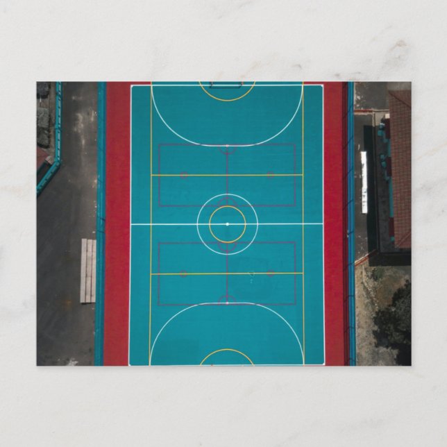 Fantastisk basketkonst vykort (Framsida)