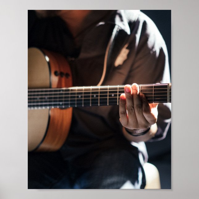 Fantastisk Bass Guitar Poster (Framsidan)