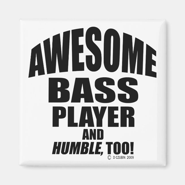 Fantastisk Bass Player Magnet (Framsidan)